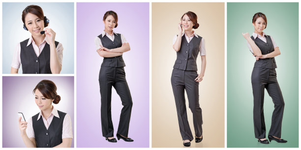 收集业务的女人图片下载