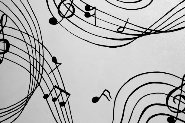 颤动的音乐和弦。一个矢量插图。图片下载