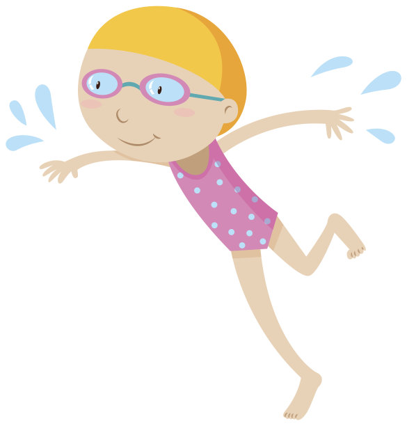 穿着泳衣的小女孩图片下载