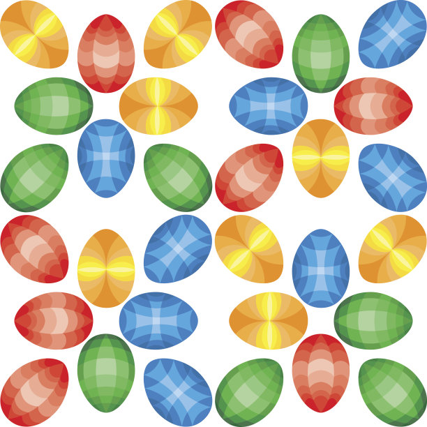 复活节无缝模式。鸡蛋设计图片下载