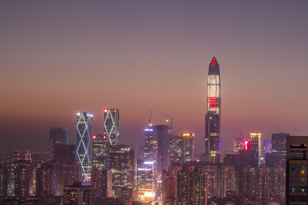 深圳市福田区CBD商务区素材图片