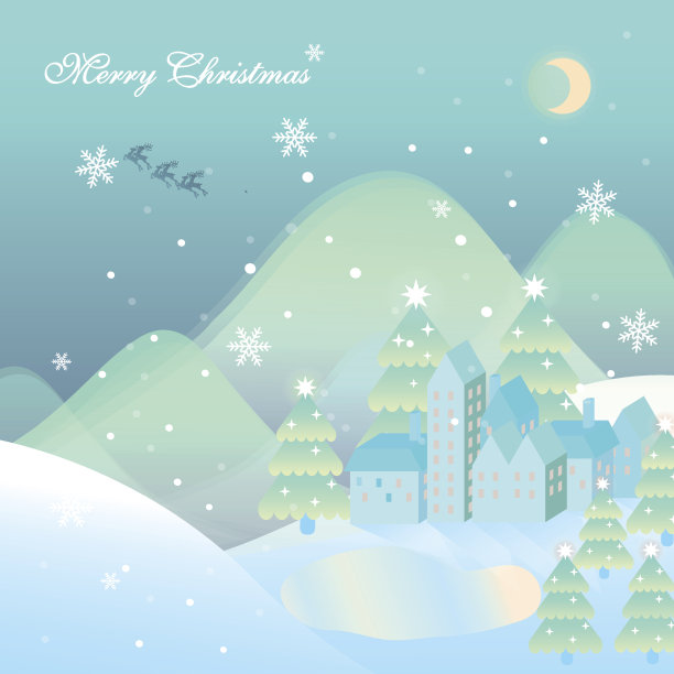 圣诞节的风景图片下载