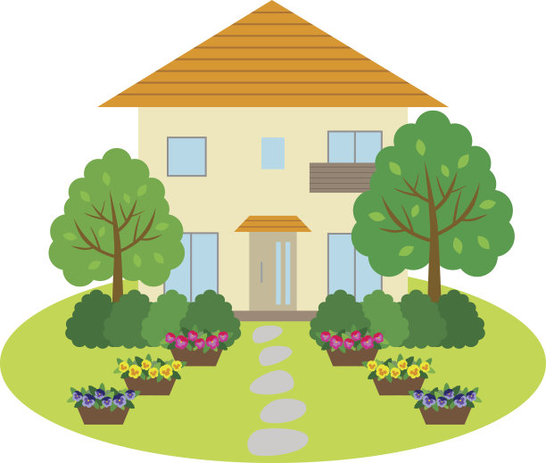 带前院的房子图片下载