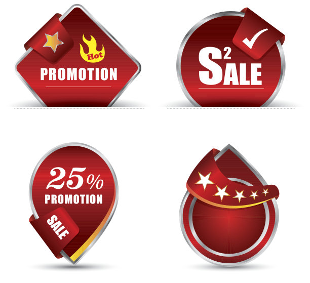 红色标签促销图片下载