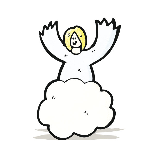 天堂里的卡通天使图片下载