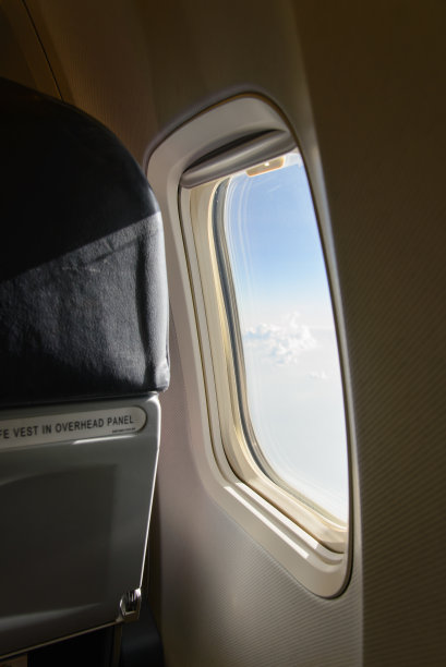 飞机的窗户。在飞机图片下载