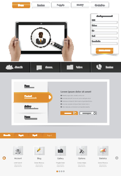 网页模板设计图片下载