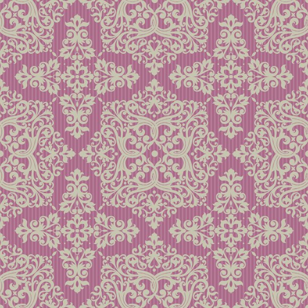 维多利亚风格的无缝矢量图案素材图片