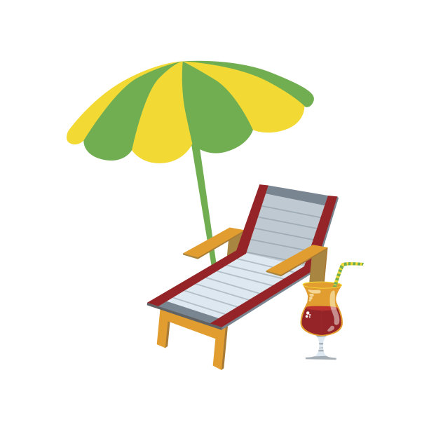 太阳珠配伞和鸡尾酒图片下载