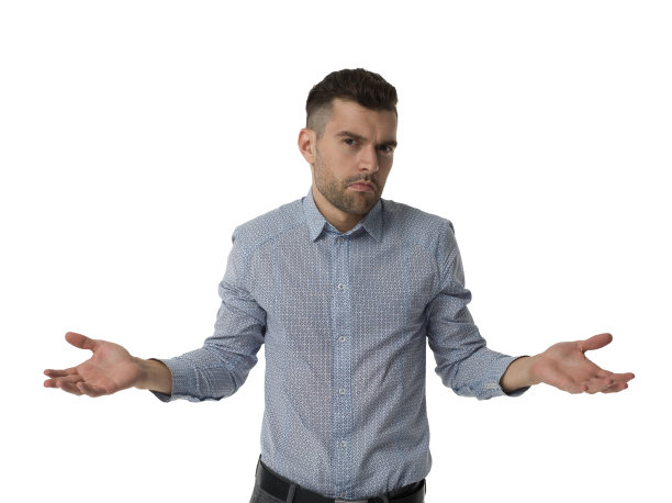 商人困惑的肖像图片下载