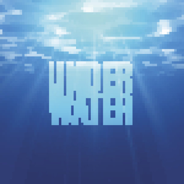 矢量水下灯光壁纸背景。图片下载