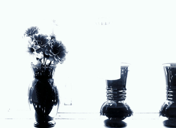 花瓶里有丝花图片下载