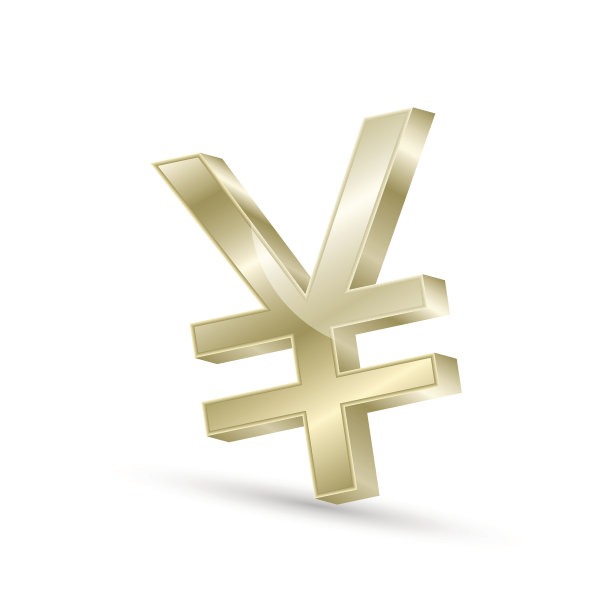 日元货币黄金的象征图标图片下载