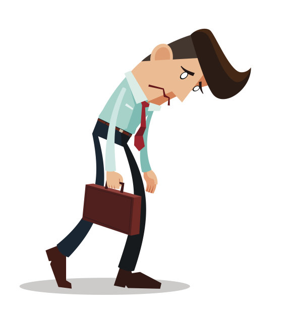 失意的年轻的工人图片下载