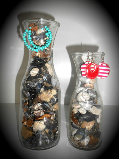 海水的味道-带贝壳的瓶子图片下载