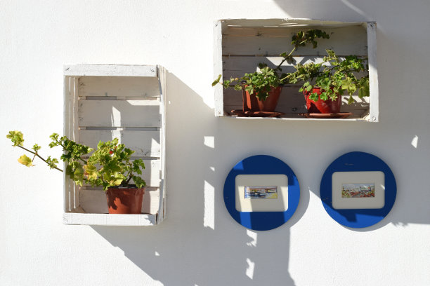 有花的静物画，木盒子图片下载