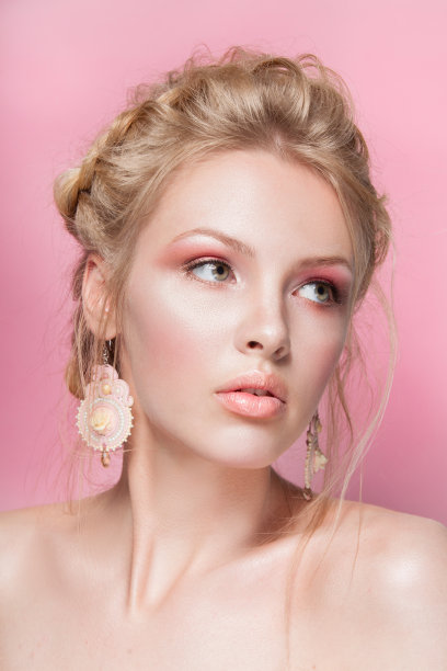 金发美女肖像图片下载