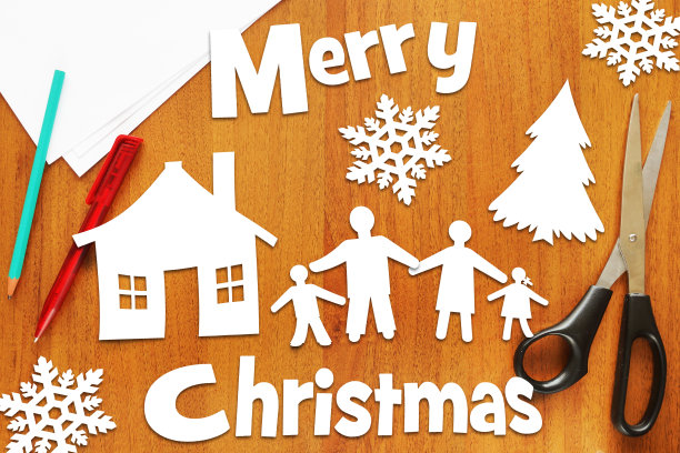 圣诞假期和幸福家庭的概念图片下载