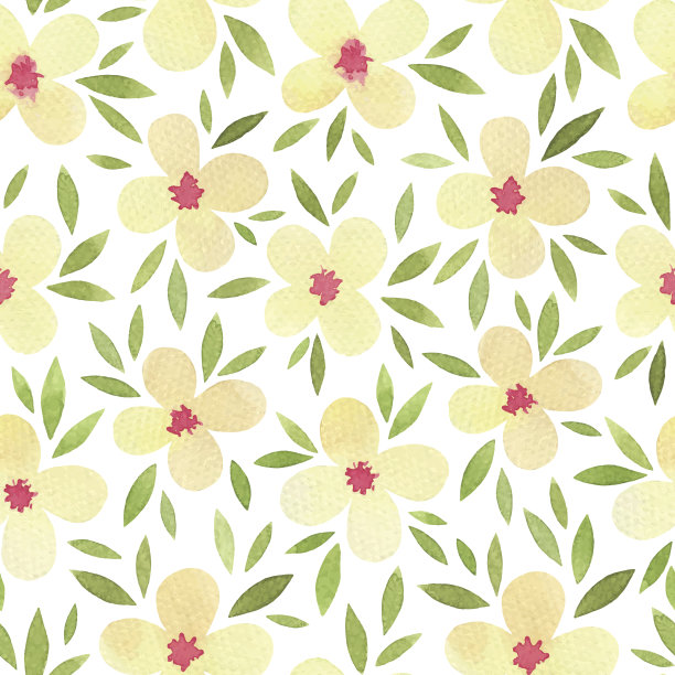 水彩无缝模式。素材图片