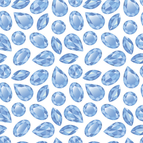 蓝色黄玉无缝纹理向量图片下载