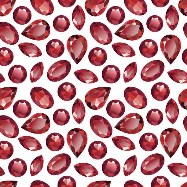 红宝石无缝纹理向量图片下载