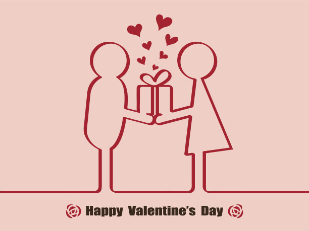 情人节送礼物的人图片下载