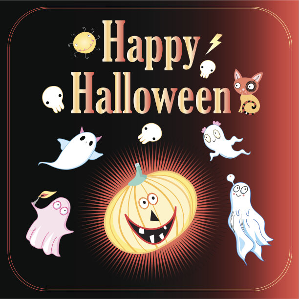 万圣节的贺卡图片下载