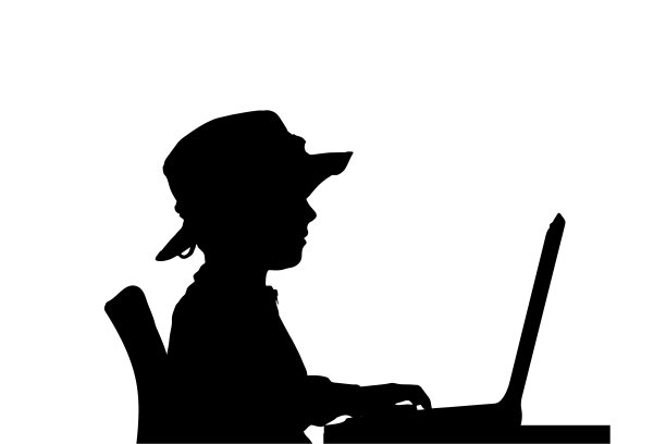 矢量剪影的一个男孩。图片下载