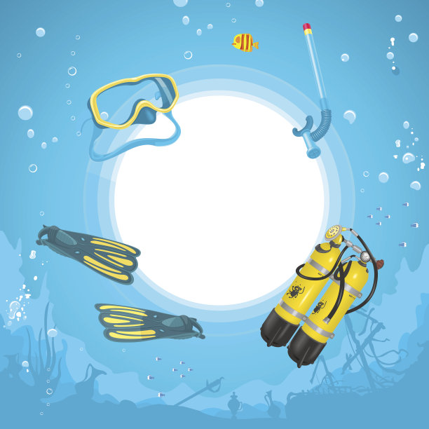 向量背景潜水图片下载