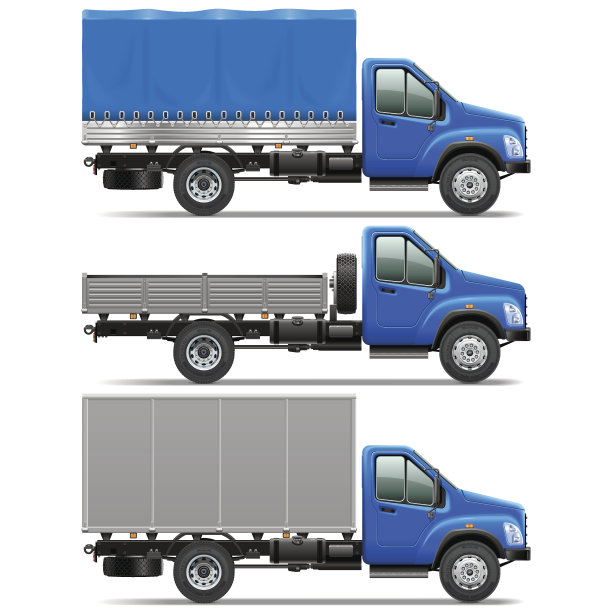 向量卡车图标集1图片下载