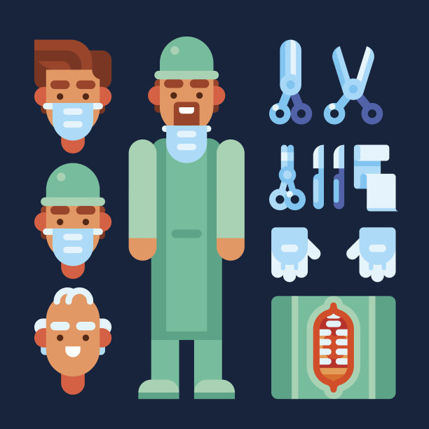 口罩矢量图素材ID：130544272