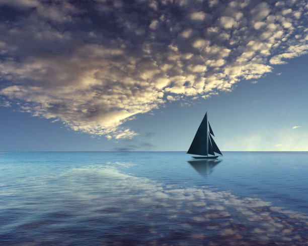 海上的帆船图片下载