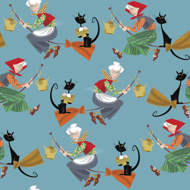 北欧复活节。很高兴帕斯克!无缝的背景图案。图片下载