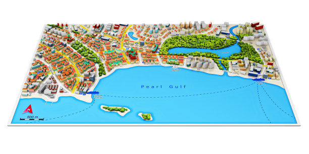 三维城市地图图片下载