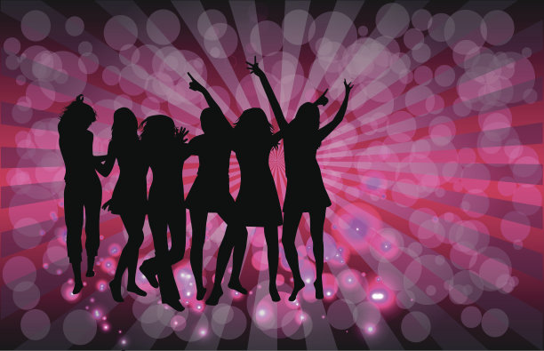 跳舞的人的轮廓图片下载