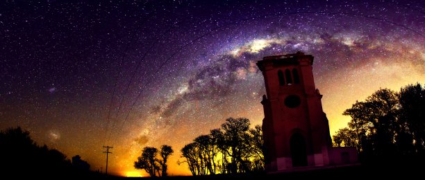 乡村教堂的星星图片下载