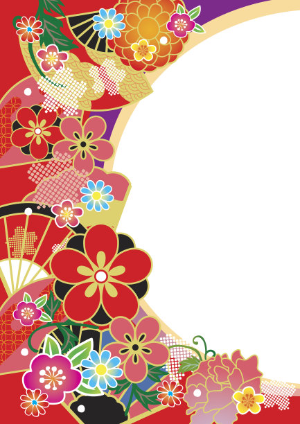 美丽的日本图案素材图片