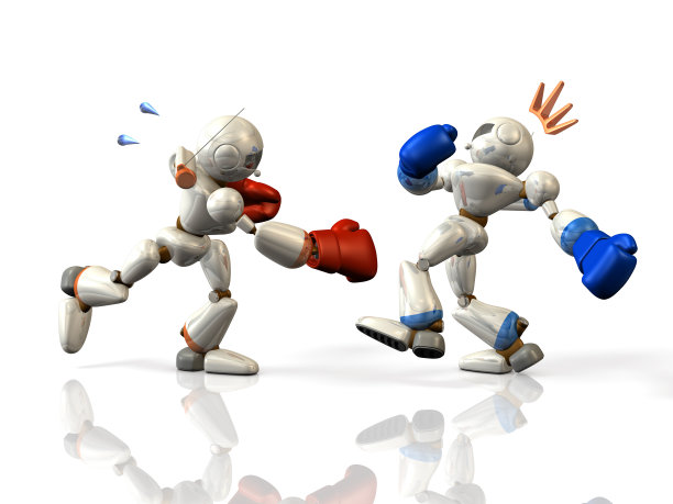 用机器人击倒敌人图片下载