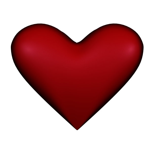 红色的心形图片下载