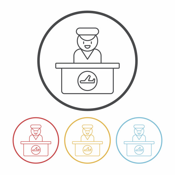 问讯处线路图标图片下载