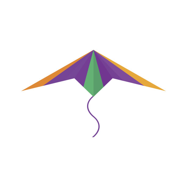 风筝图标矢量。图片下载