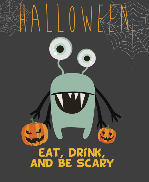 万圣节的贺卡图片下载