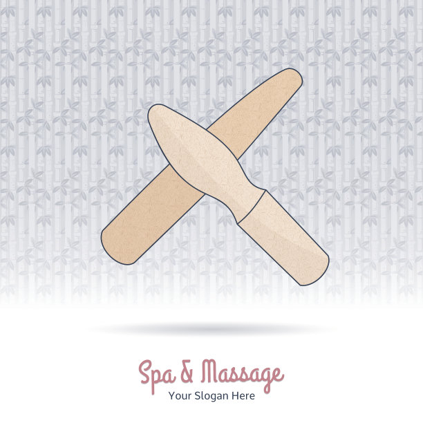 木制的泰式按摩工具。图片下载