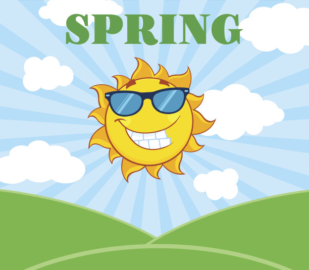 凉爽的阳光阳光在景观与背景图片下载