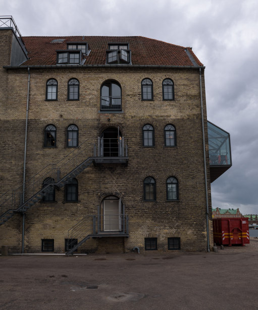 哥本哈根的老式仓库图片下载