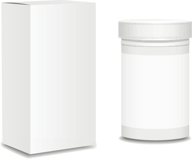 空药瓶。药品包装用包装盒供使用图片下载