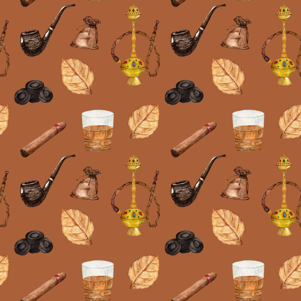 无缝的吸烟模式图片下载