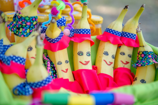 生日派对装饰有趣的香蕉图片下载