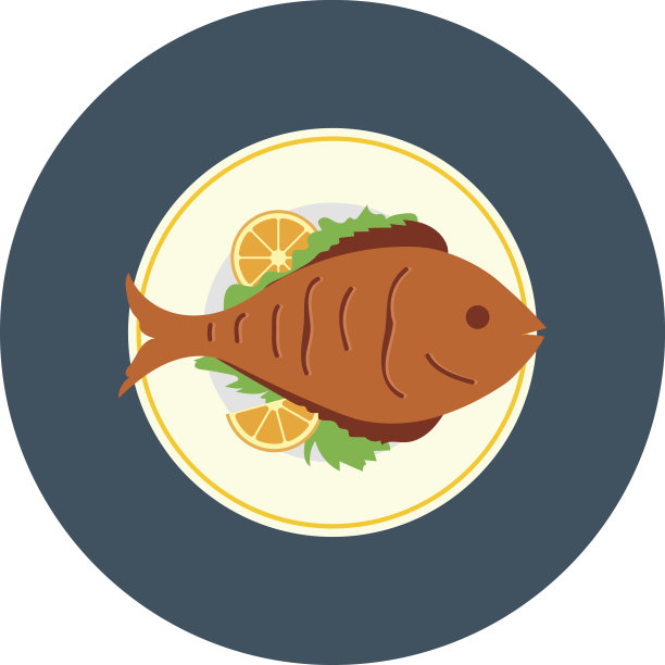 鱼色矢量图标图片下载