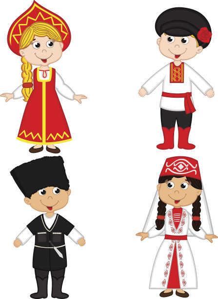 一群来自俄罗斯和格鲁吉亚的孤立儿童图片下载